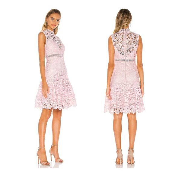 Bardot Elise Lace Dress, Washed Pink 6 - Sleeveless, Feminine, Sexy, EUC, Small - Picture 1 of 13